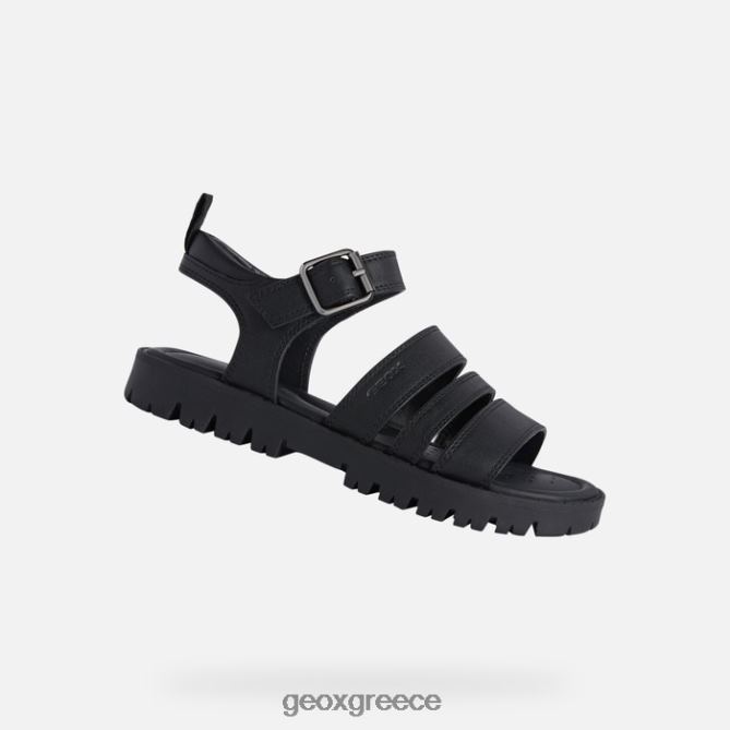 4DBLR01222 μαύρος Geox σανδάλι starblush κορίτσι