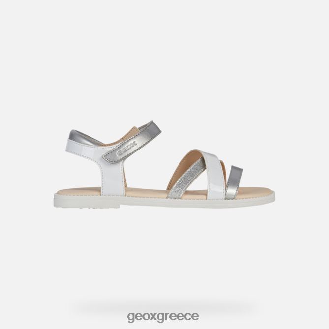 4DBLR01225 άσπρο Geox σανδάλι karly κορίτσι