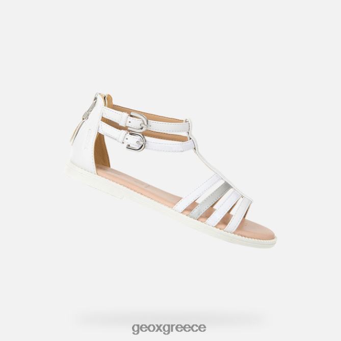 4DBLR01872 άσπρο Geox σανδάλι karly κορίτσι
