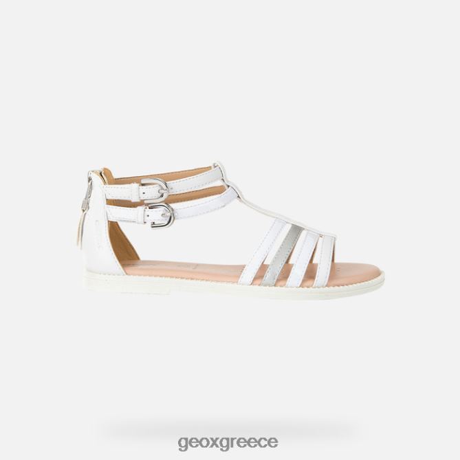 4DBLR01872 άσπρο Geox σανδάλι karly κορίτσι