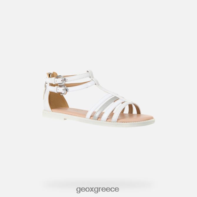 4DBLR01872 άσπρο Geox σανδάλι karly κορίτσι