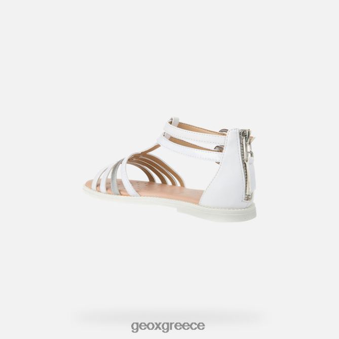 4DBLR01872 άσπρο Geox σανδάλι karly κορίτσι