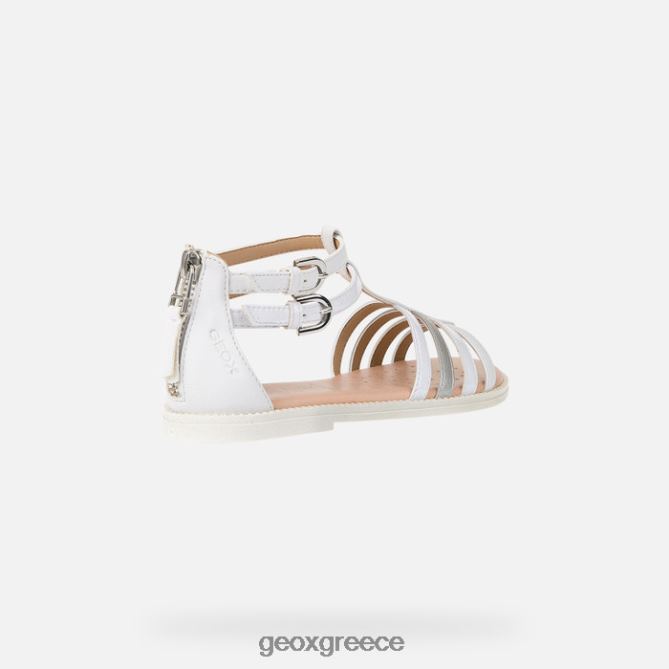 4DBLR01872 άσπρο Geox σανδάλι karly κορίτσι