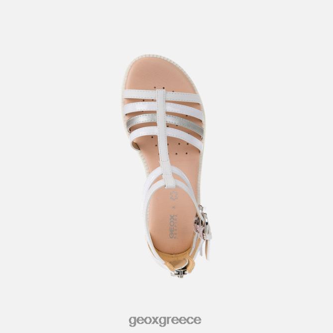 4DBLR01872 άσπρο Geox σανδάλι karly κορίτσι