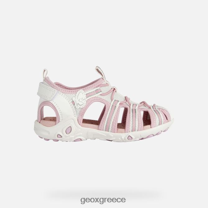 4DBLR01883 λευκό/ροζ Geox σανδάλι whinberry κορίτσι