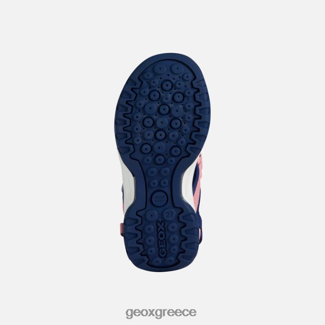 4DBLR01885 ναυτικό/ελαφρύ κοράλλι Geox κοπέλα borealis