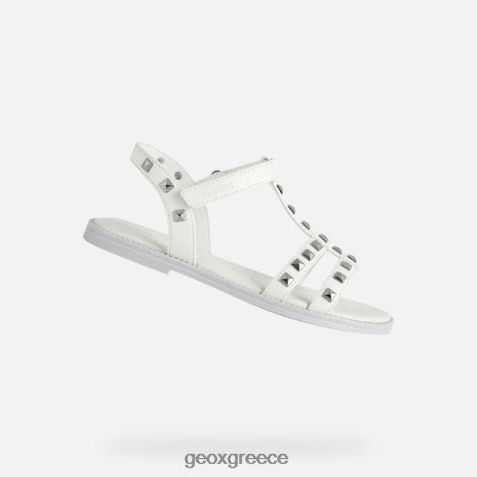 4DBLR01900 άσπρο Geox σανδάλι karly κορίτσι