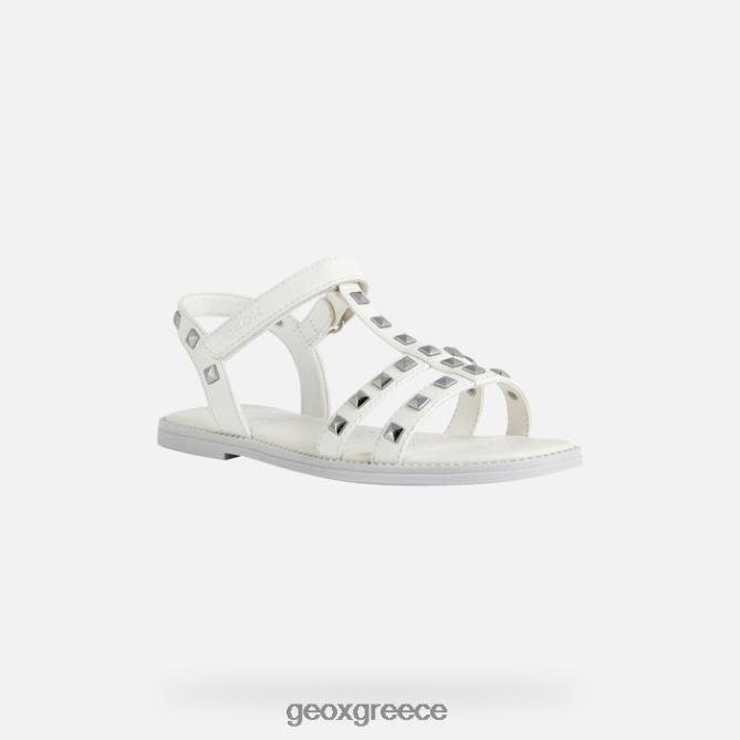 4DBLR01900 άσπρο Geox σανδάλι karly κορίτσι