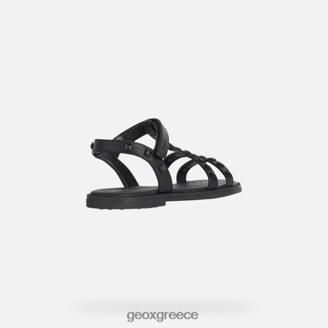 4DBLR01902 μαύρος Geox σανδάλι karly κορίτσι