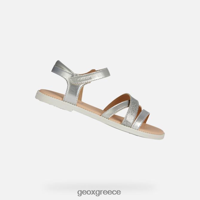 4DBLR01904 ασήμι Geox σανδάλι karly κορίτσι