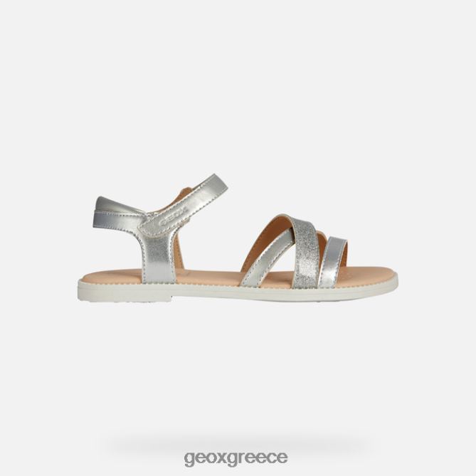4DBLR01904 ασήμι Geox σανδάλι karly κορίτσι