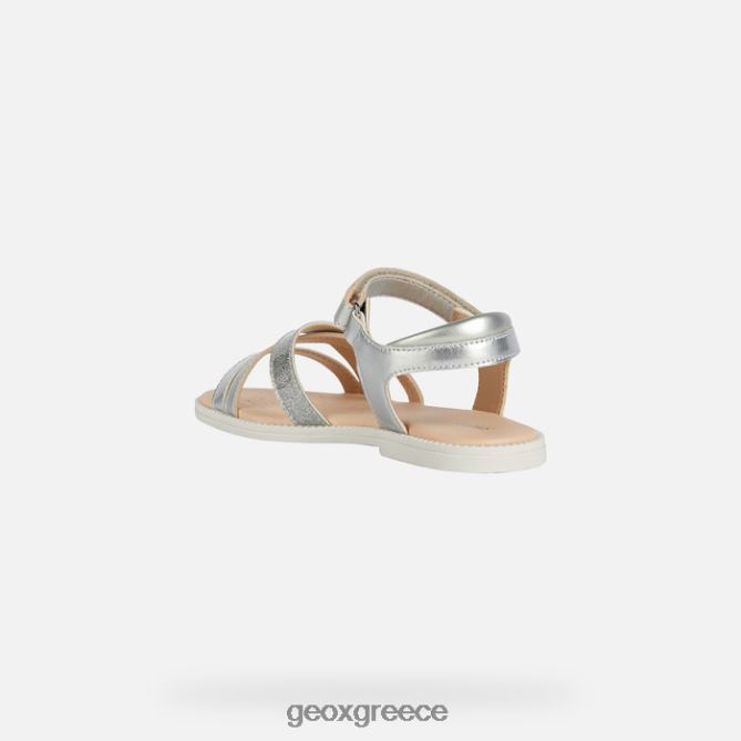4DBLR01904 ασήμι Geox σανδάλι karly κορίτσι