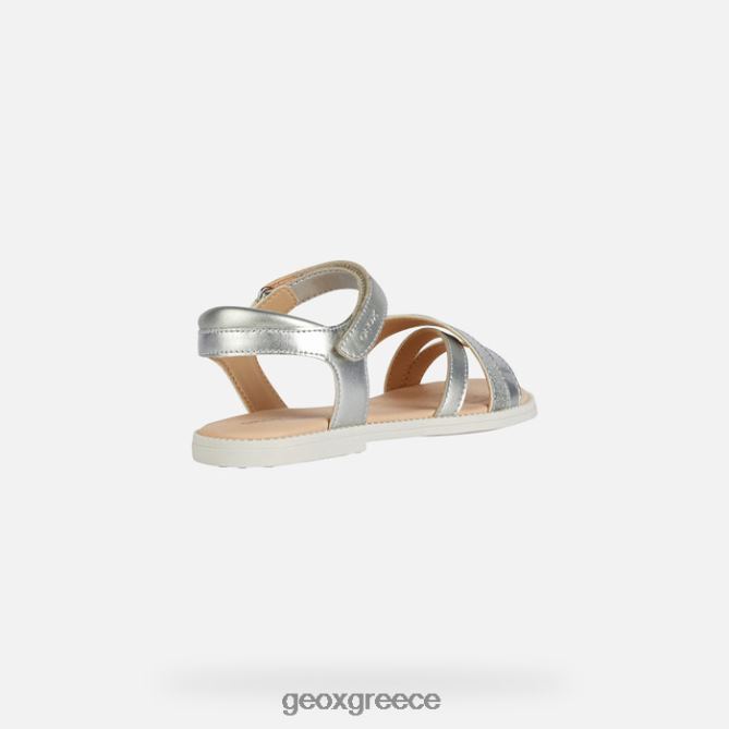 4DBLR01904 ασήμι Geox σανδάλι karly κορίτσι