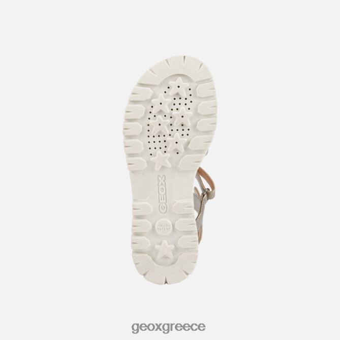 4DBLR01938 πλατίνα Geox σανδάλι starblush κορίτσι