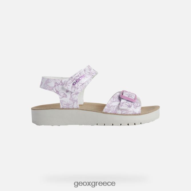 4DBLR01940 λευκό/ροζ Geox σανδάλι costarei girl