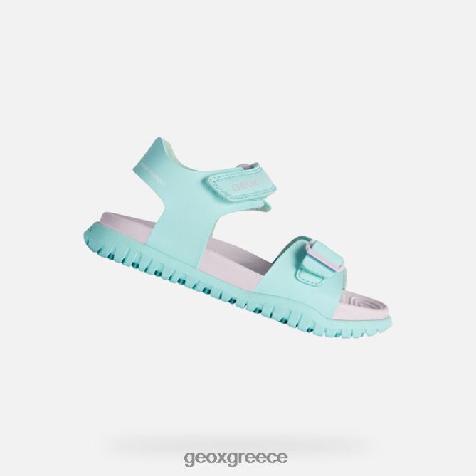 4DBLR0992 πράσινο της θάλασσας/λιλά Geox σανδάλι fusbetto junior