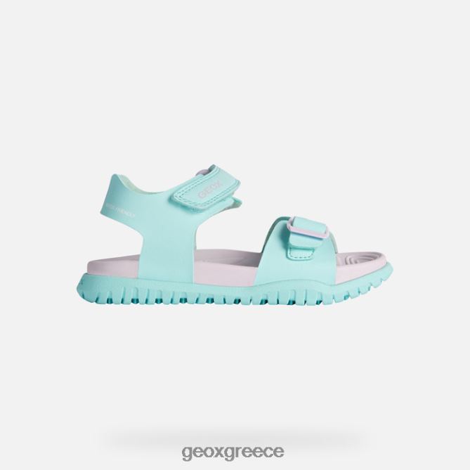 4DBLR0992 πράσινο της θάλασσας/λιλά Geox σανδάλι fusbetto junior