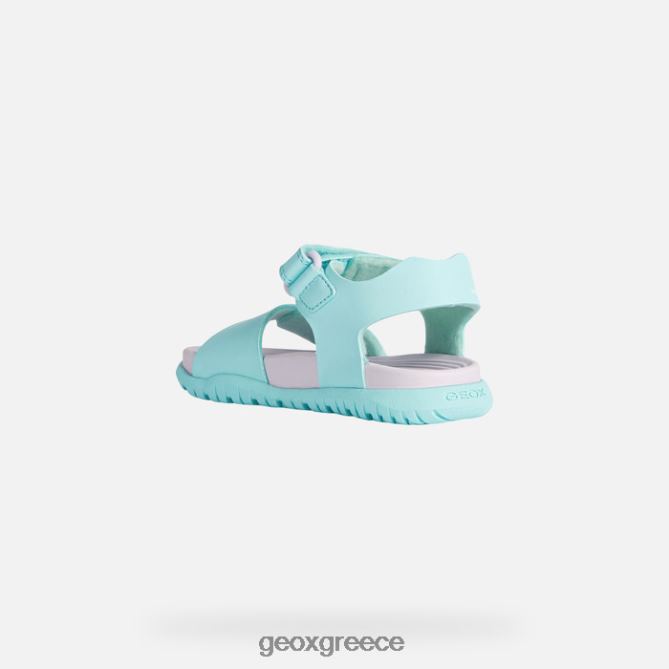 4DBLR0992 πράσινο της θάλασσας/λιλά Geox σανδάλι fusbetto junior