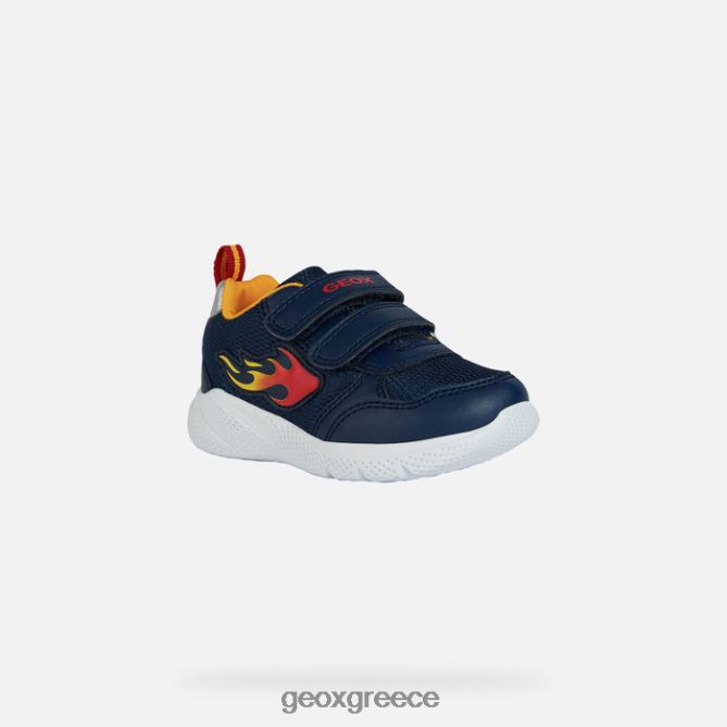 4DBLR01451 ναυτικό/κίτρινο Geox sprintye μωρό μου