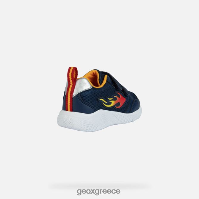 4DBLR01451 ναυτικό/κίτρινο Geox sprintye μωρό μου