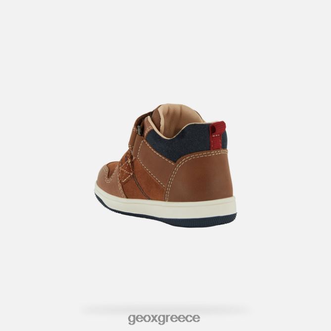 4DBLR01523 Καφέ/ναυτικό Geox νέο νήπιο flick