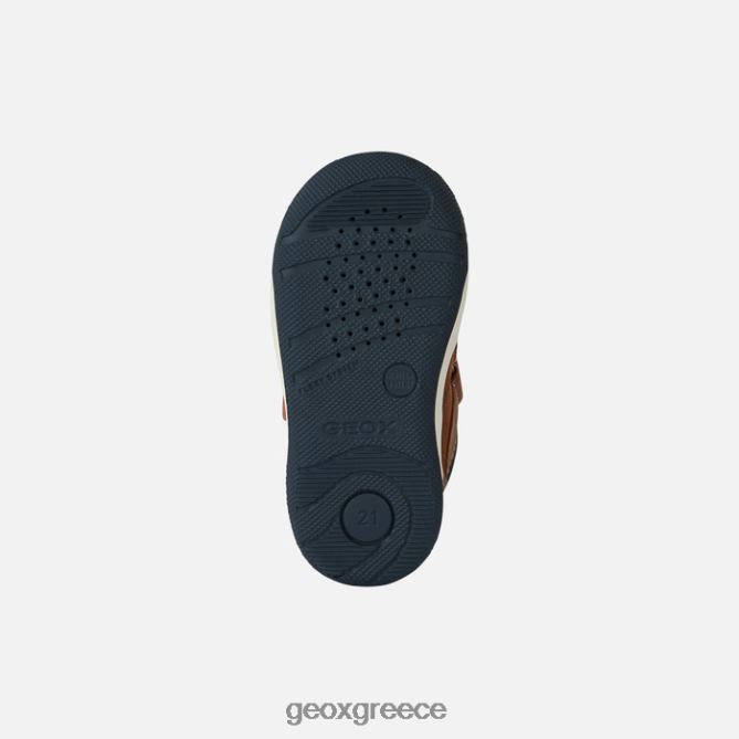 4DBLR01523 Καφέ/ναυτικό Geox νέο νήπιο flick