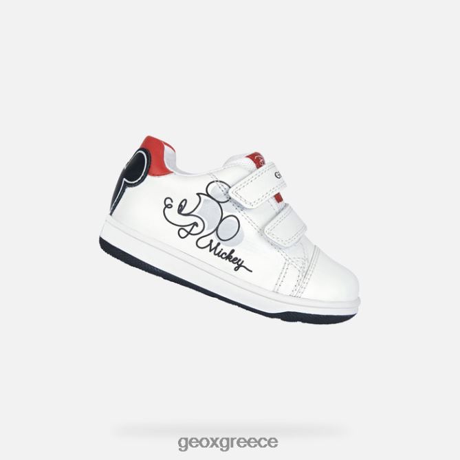 4DBLR01553 άσπρο μαύρο Geox νέα ταινία μωρό