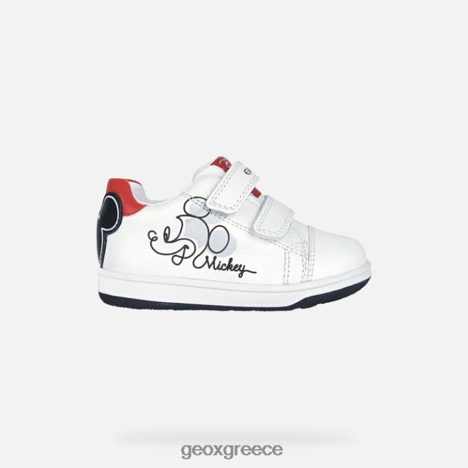 4DBLR01553 άσπρο μαύρο Geox νέα ταινία μωρό
