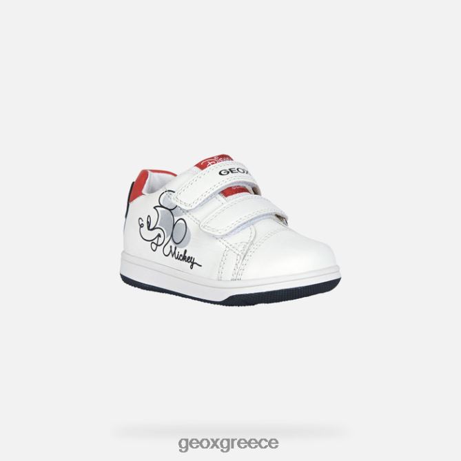 4DBLR01553 άσπρο μαύρο Geox νέα ταινία μωρό