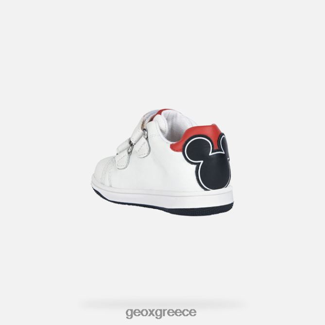 4DBLR01553 άσπρο μαύρο Geox νέα ταινία μωρό