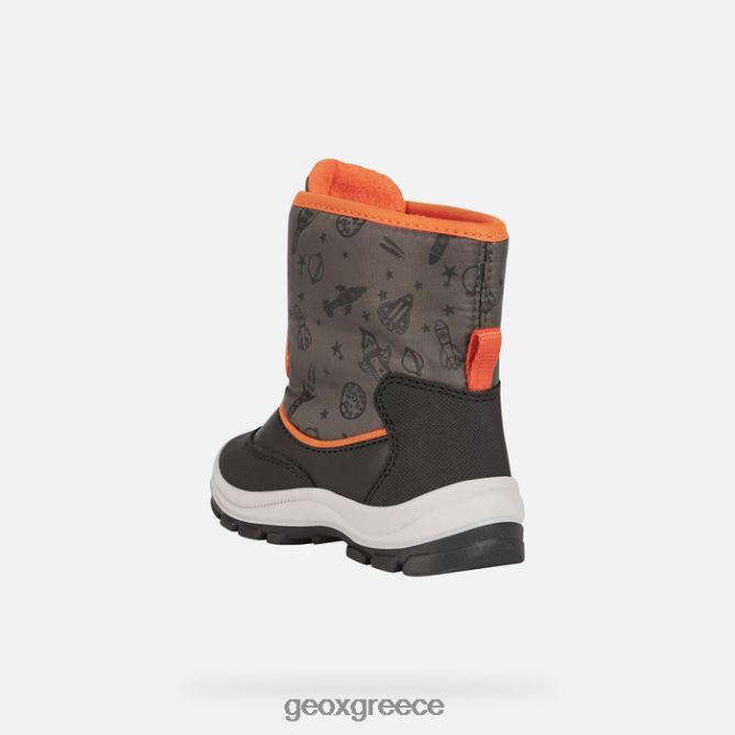 4DBLR01539 μαύρο/πορτοκαλί φλου Geox νήπιο flanfil abx