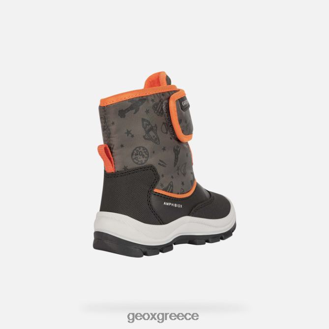 4DBLR01539 μαύρο/πορτοκαλί φλου Geox νήπιο flanfil abx