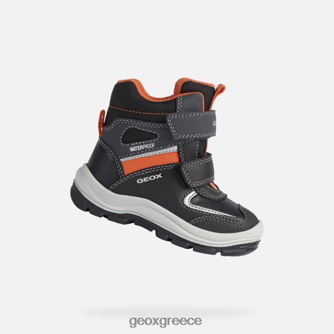 4DBLR01633 μαύρο/πορτοκαλί Geox νήπιο flanfil