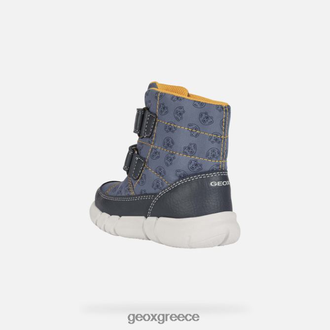 4DBLR0890 avio/ωχροκίτρινο Geox flexyper abx μωρό