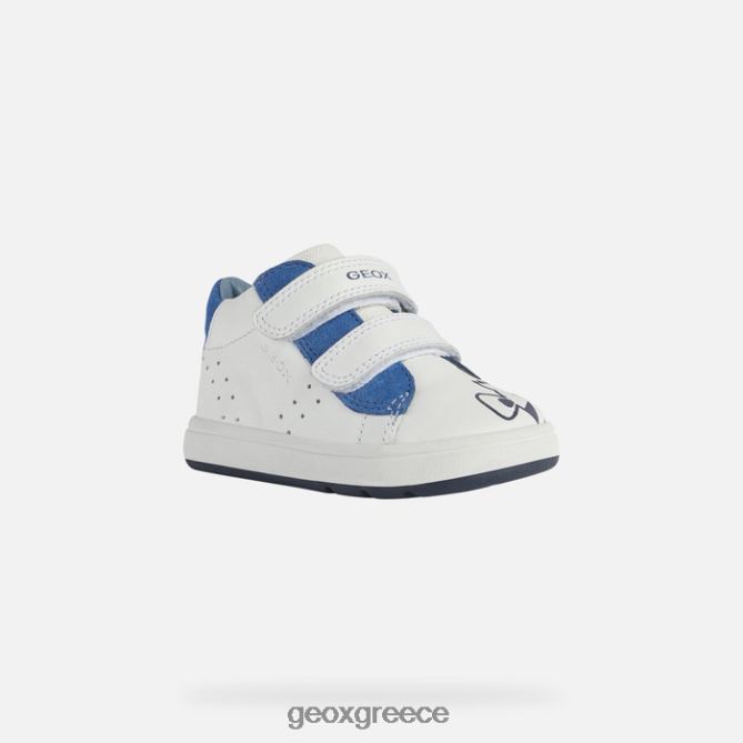4DBLR01429 λευκό/βασιλικό Geox biglia μωρό