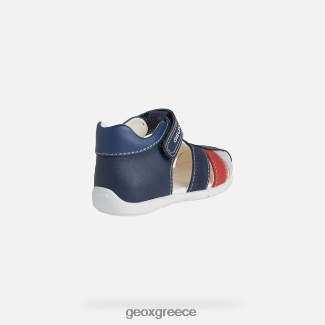 4DBLR01484 σκούρο ναυτικό/κόκκινο Geox ελθαν αγοράκι