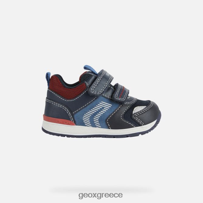 4DBLR01615 σκούρο ναυτικό/σκούρο κόκκινο Geox rishon αγοράκι
