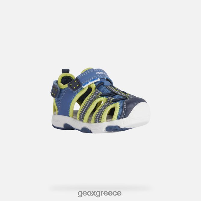 4DBLR01433 γαλάζιο/λάιμ Geox σανδάλι multy νήπιο