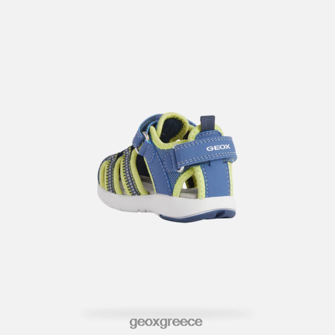 4DBLR01433 γαλάζιο/λάιμ Geox σανδάλι multy νήπιο