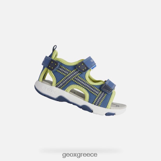 4DBLR01495 γαλάζιο/λάιμ Geox σανδάλι multy νήπιο