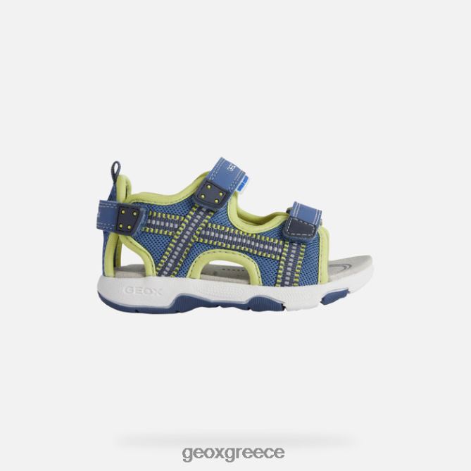 4DBLR01495 γαλάζιο/λάιμ Geox σανδάλι multy νήπιο