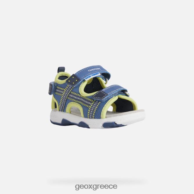 4DBLR01495 γαλάζιο/λάιμ Geox σανδάλι multy νήπιο