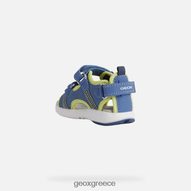 4DBLR01495 γαλάζιο/λάιμ Geox σανδάλι multy νήπιο