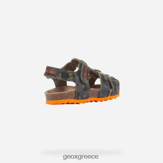 4DBLR01498 στρατιωτικός/πορτοκαλί Geox σανδάλι χαλκί νήπιο