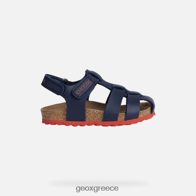 4DBLR01532 ναυτικό/κόκκινο Geox σανδάλι χαλκί νήπιο