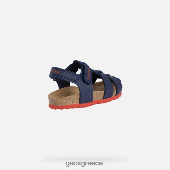 4DBLR01532 ναυτικό/κόκκινο Geox σανδάλι χαλκί νήπιο