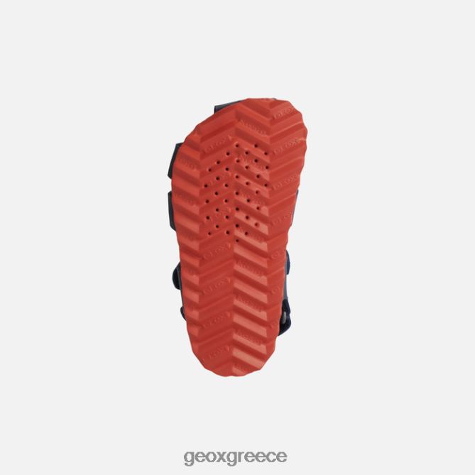 4DBLR01532 ναυτικό/κόκκινο Geox σανδάλι χαλκί νήπιο