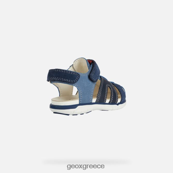 4DBLR01535 μπλε κόκκινο Geox σανδάλι Δελχί νήπιο