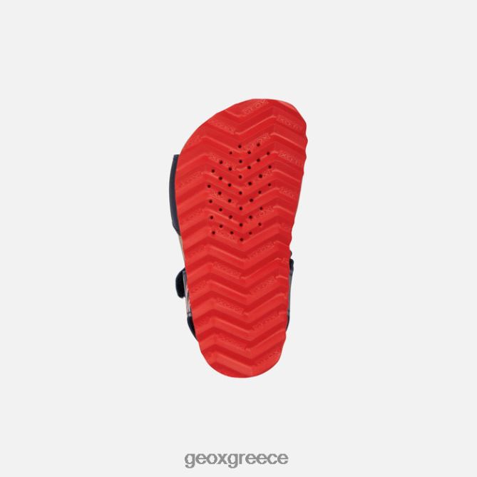 4DBLR01551 σκούρο ναυτικό/κόκκινο Geox σανδάλι χαλκί μωρό