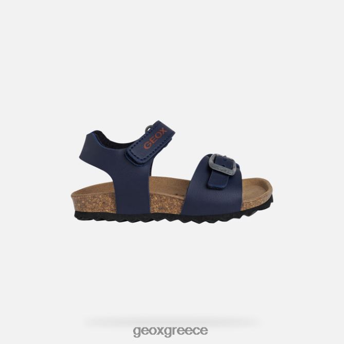 4DBLR01587 ναυτικό/σκούρο κόκκινο Geox σανδάλι χαλκί νήπιο